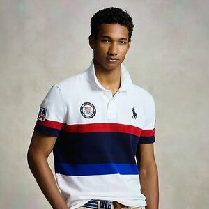 NEW ITEM Polo Ralph Lauren Team USA Olympics Closing Ceremony knit PoloShirt 3XL